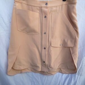 Alexander Wang Nude Cargo Mini Skirt
